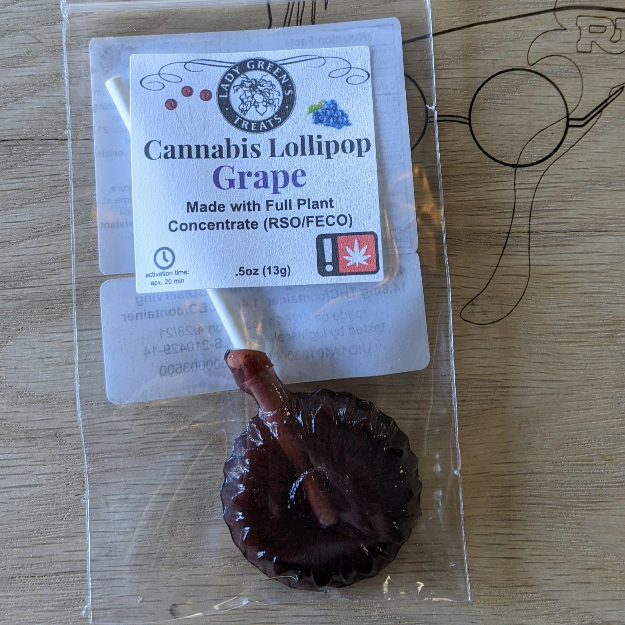 Grape Lollipop | Lady Green's Treats